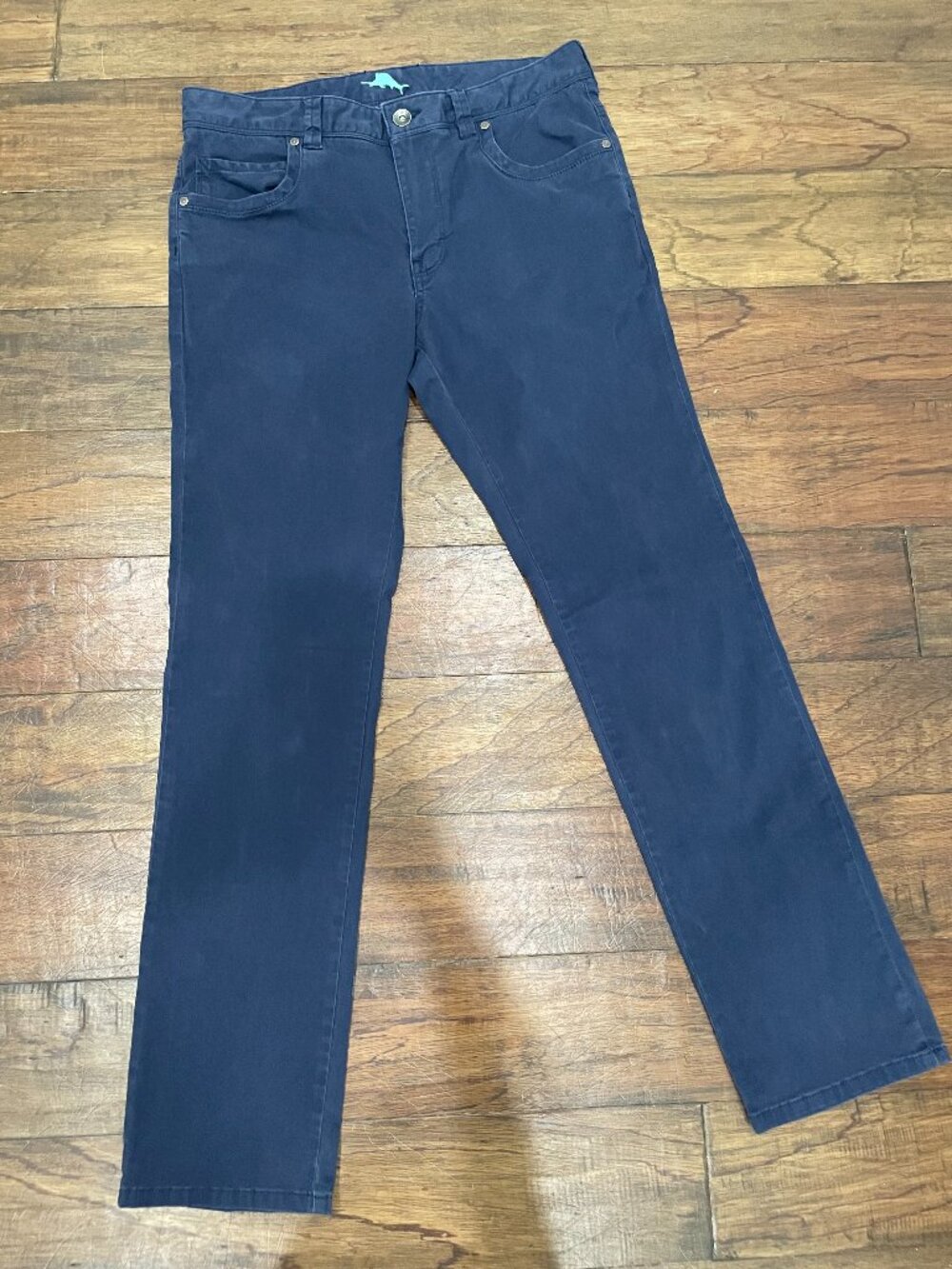 Tommy Bahama Mens 33x32 Navy Soft Touch Stretch Pants Comfort Casual Straight